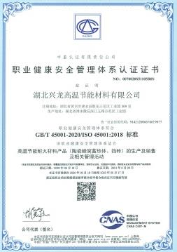 職業(yè)健康安全管理體系認證